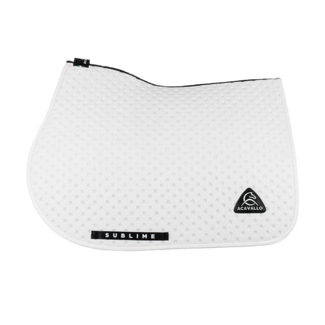 Acavallo Point Jumping Saddle Pad #colour_white