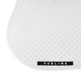 Acavallo Point Jumping Saddle Pad #colour_white
