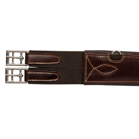 Anatomical jumping girth calfskin