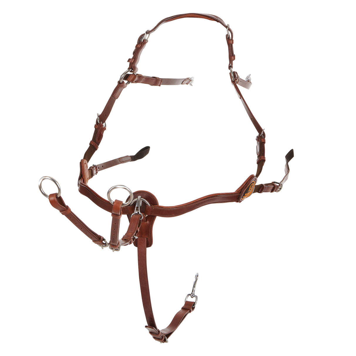 Acavallo Five-Point Breastplate Calfskin #colour_cognac