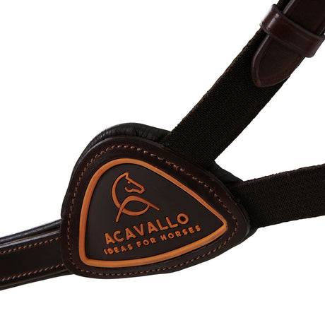 Acavallo Five-Point Breastplate Calfskin #colour_brown