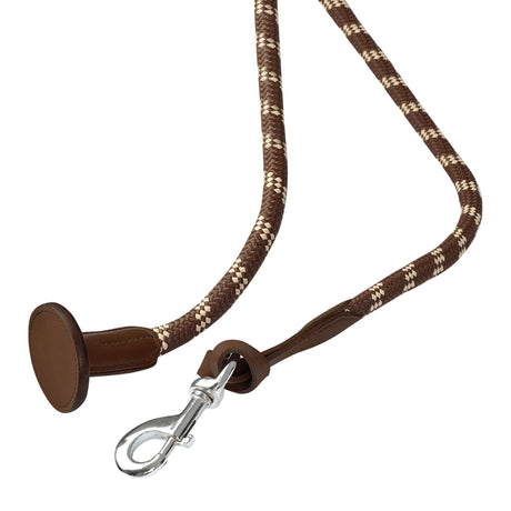 Braided lead rope leather ends