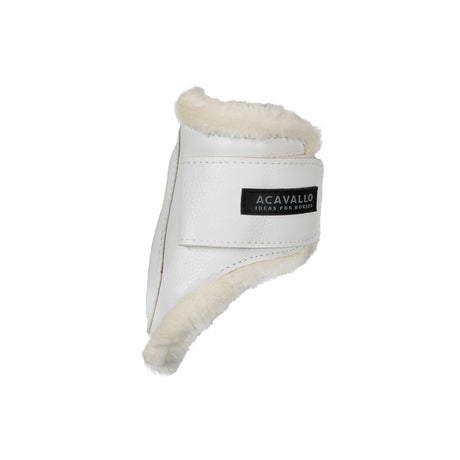 Jumping fetlock boots faux sheepskin & hook-and-loop closure