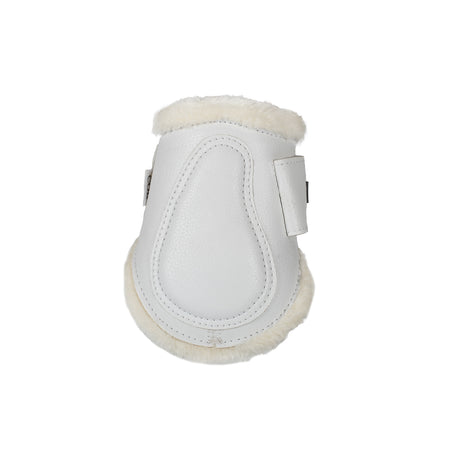 Jumping fetlock boots faux sheepskin & hook-and-loop closure