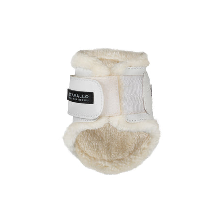 Jumping fetlock boots faux sheepskin & hook-and-loop closure