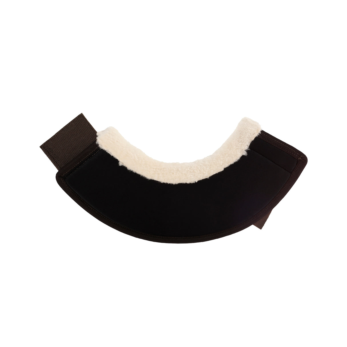 Acavallo Eco-Leather Bell Boots Faux Sheepskin & Hook-And-Loop Closure #colour_brown