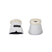 Acavallo Eco-Leather Bell Boots Faux Sheepskin & Hook-And-Loop Closure #colour_white