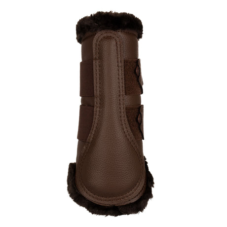 Front brushing boots eco-leather & faux sheepskin