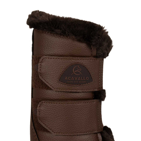 Front brushing boots eco-leather & faux sheepskin