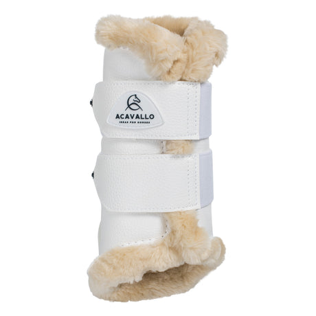 Front brushing boots eco-leather & faux sheepskin