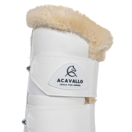 Front brushing boots eco-leather & faux sheepskin
