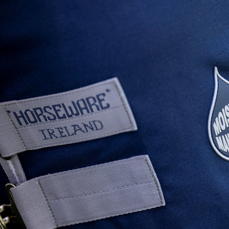 Horseware Ireland Amigo Stable Sheet #colour_navy-titanium-grey-silver