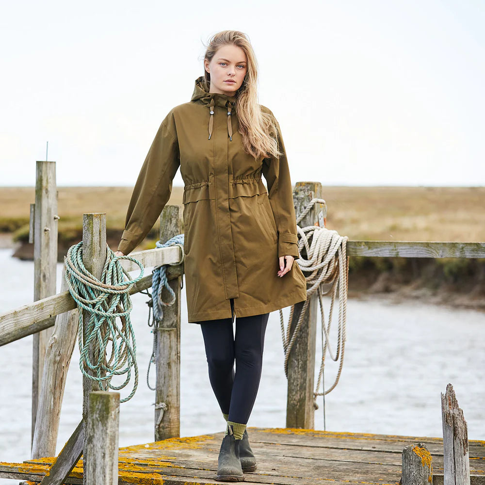 Ridgeline Womens Blakeney Parka #colour_teak