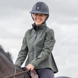 EQUIDRY Women's Varsha Jacket #colour_black-forest-green