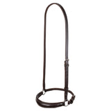 Equestro Leather German Style Noseband Bridle #colour_brown