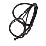 Equestro Leather English Bridle With Embroideries #colour_brown