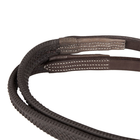 Equestro Bridle With Mexican Noseband And Synthetic Sheepskin #colour_brown