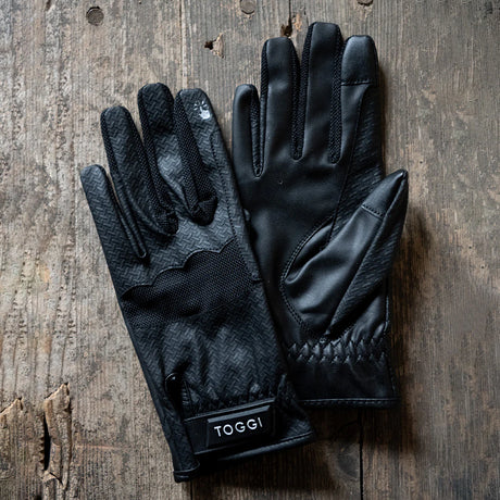 Toggi Burghley Riding Gloves #colour_black