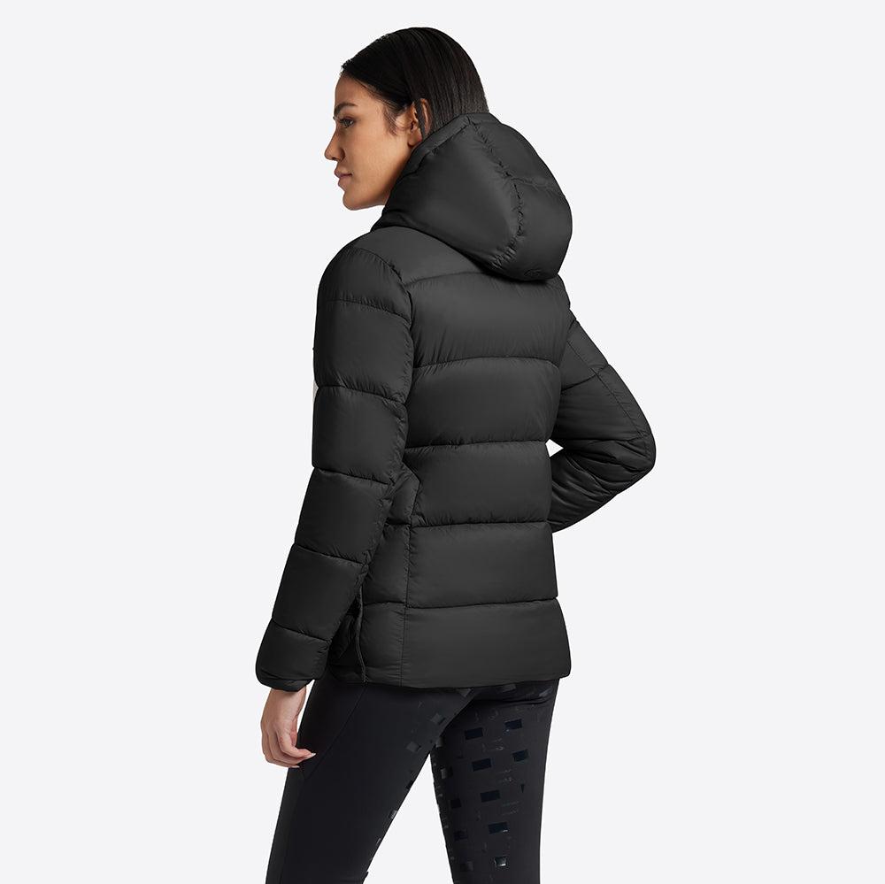 Rider's Gene Nylon Quilted Hooded Puffer Jacket #colour_black