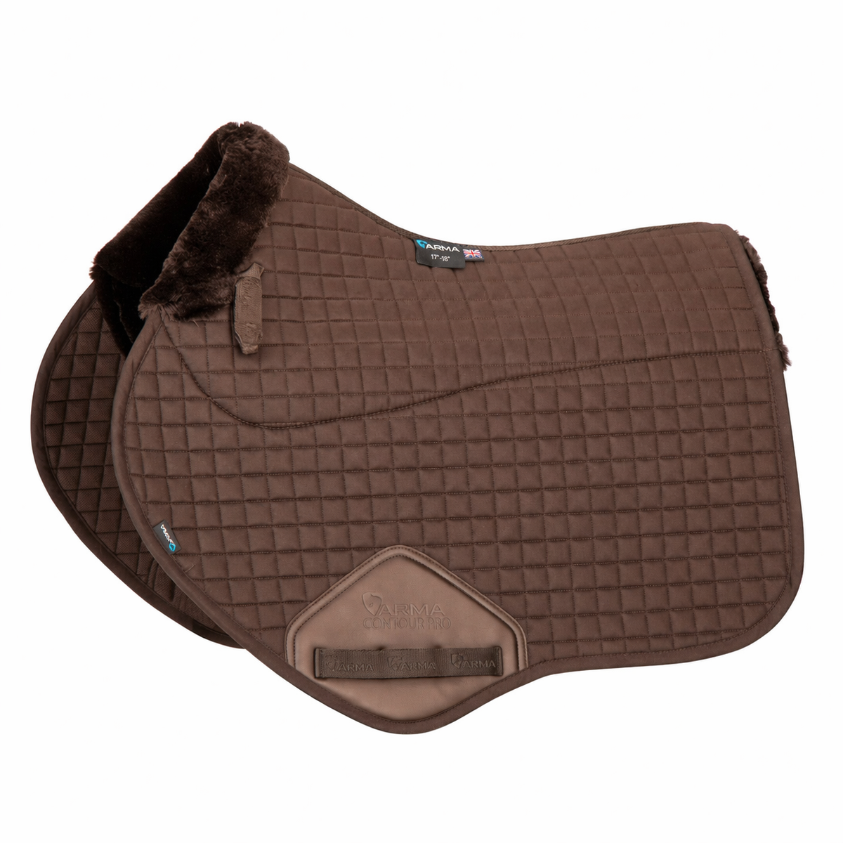 Shires ARMA SupaFleece Jump Saddlecloth #colour_brown
