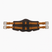 Stubben Equi-Soft® Short Saddle Girth with Cover - Tobacco #colour_vachette-leather-ebony