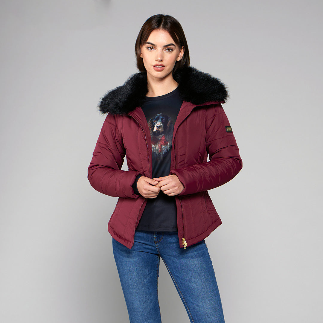 Toggi Cranleigh Padded Jacket #colour_burgundy