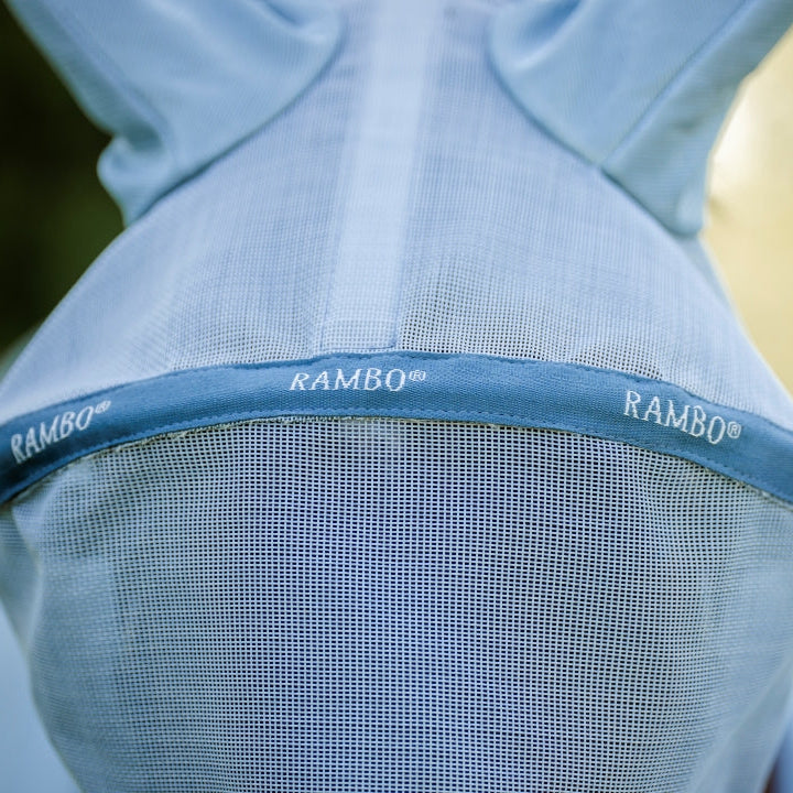 Horseware Ireland Rambo Flymask Plus #colour_heather-blue-blue-silver