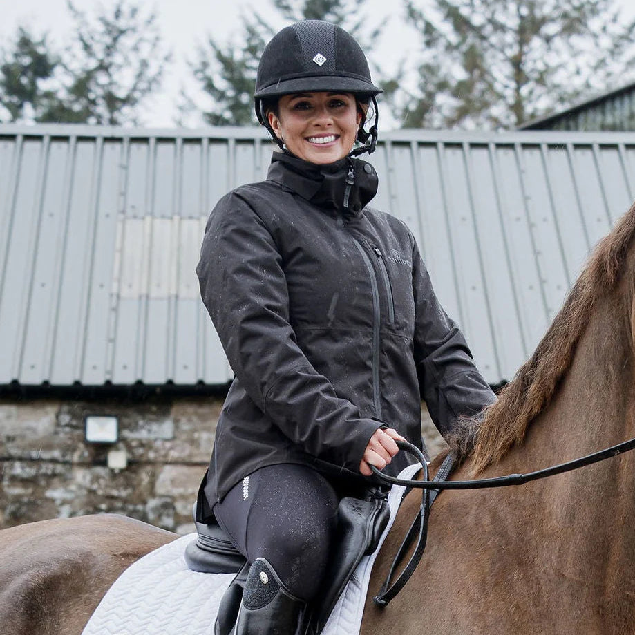 EQUIDRY Women's Iris Waterproof Riding Jacket #colour_black