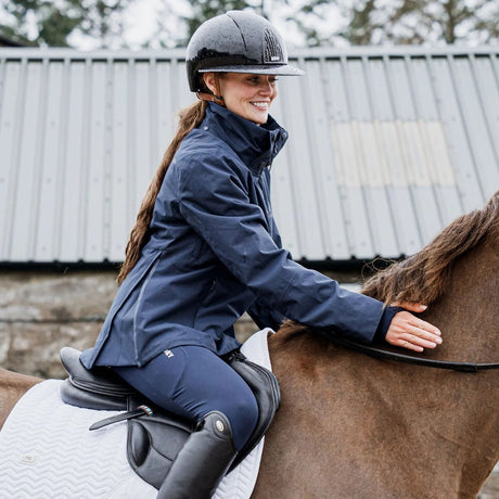 EQUIDRY Women's Iris Waterproof Riding Jacket #colour_navy