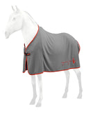 Equipe Fleece Rug With Logo #colour_grey