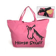 Moorland Rider Horse Stuff Oversized Tote #colour_berry-pink