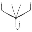 Equestro Tanned Leather Fork Breastplate #colour_black