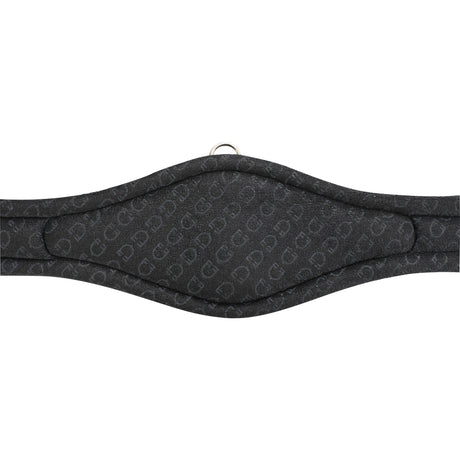 Equestro Jumping Girth Shaped Leather #colour_brown