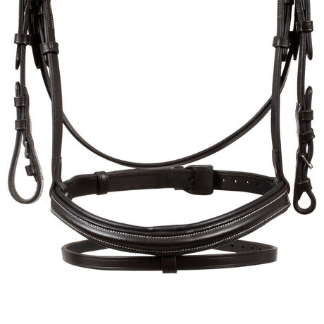Equestro Raised And Padded Anatomical Bridle #colour_brown