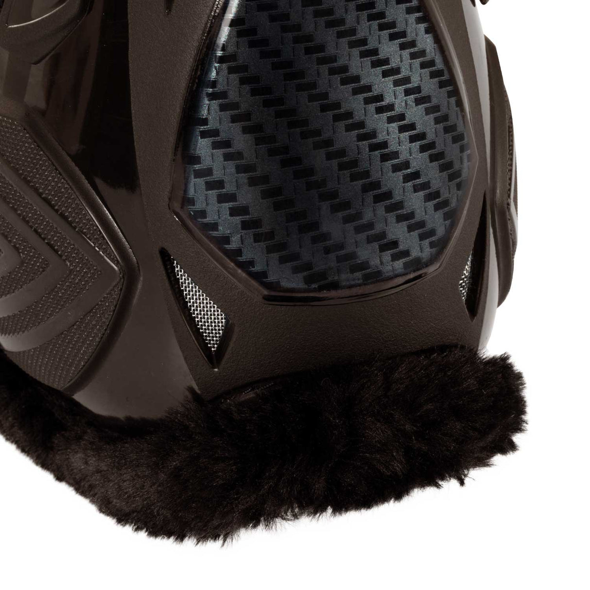 Equestro Spider Man Anatomical Tendon Boots With Synthetic Sheepskin #colour_brown