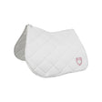 Jumping saddle pad with multicolor logo