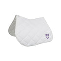 Jumping saddle pad with multicolor logo