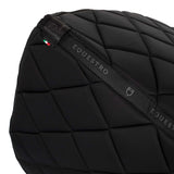 Equestro Dressage Saddle Pad Rhinestone Logo #colour_black