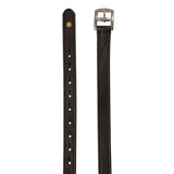 Equestro Leather Stirrup Leathers With Numbered Holes #colour_brown