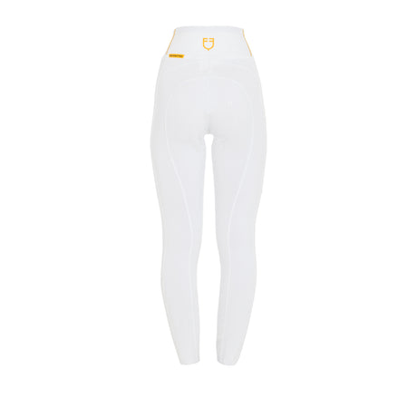 Equestro Girls' Fleece Lining Leggings #colour_white