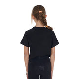 Equestro Girls' Monaco Cotton T-Shirt With Rhinestones #olour_black