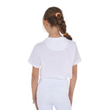 Equestro Girls' Monaco Cotton T-Shirt With Rhinestones #olour_white