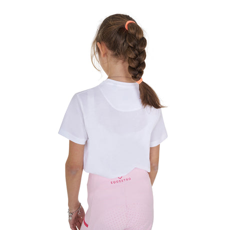 Equestro Girls' So Lovely Cotton T-Shirt #colour_white