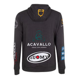 Equestro Men's Hoddie With Multilogo Patches #colour_grey