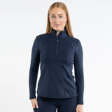 EQUIDRY Women's Water Repellent Base Layer #colour_navy-raspberry