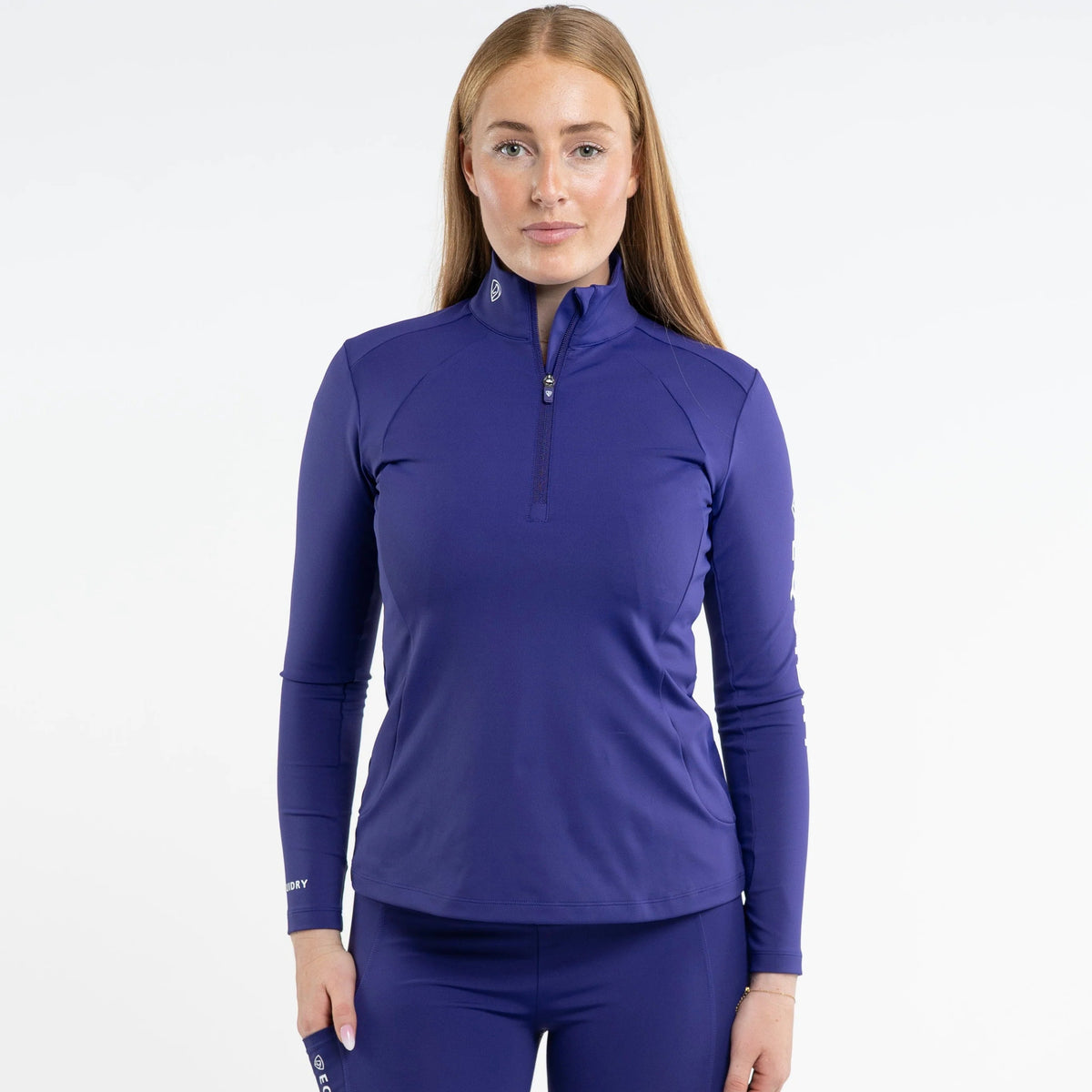 EQUIDRY Women's Water Repellent Base Layer #colour_purple-white