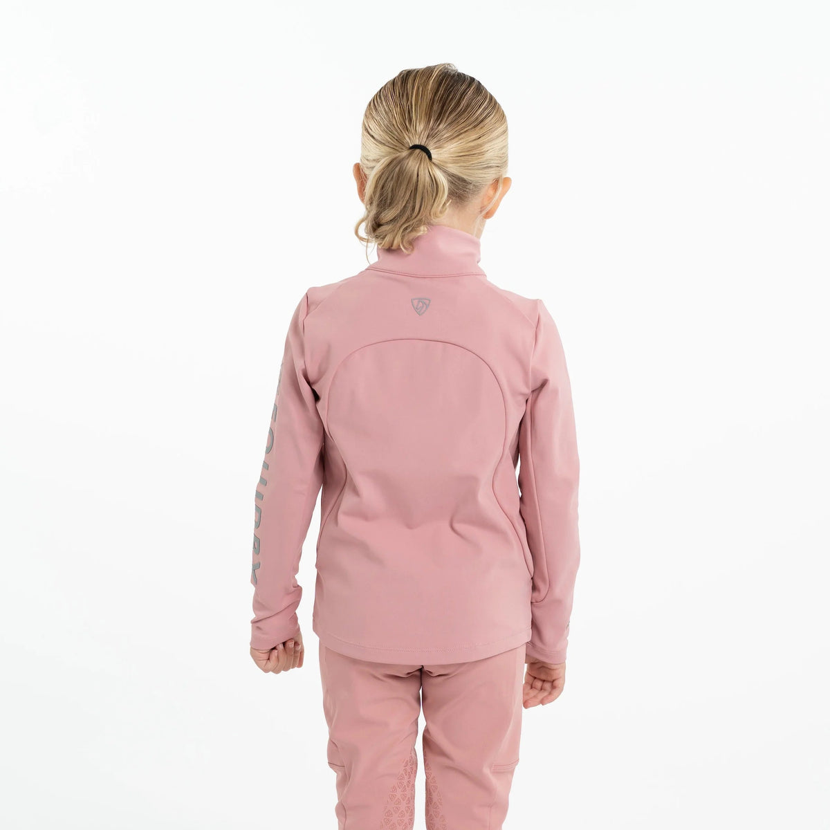 EQUIDRY Children's Water Repellent Base Layer #colour_pale-pink-grey