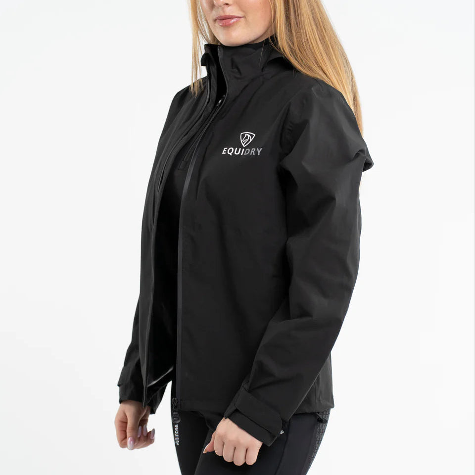 EQUIDRY Women's Nimbus Pack Away Jacket #colour_black