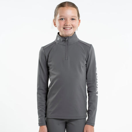 EQUIDRY Children's Water Repellent Base Layer #colour_grey-white