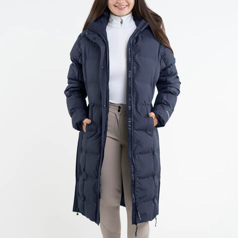 EQUIDRY Thora Waterproof Riding Puffer #colour_navy